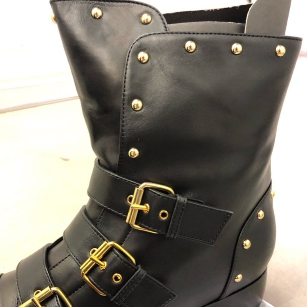 RARE NIB‎ Giuseppe Zanotti studded buckle boots - Picture 3 of 9